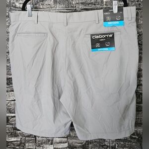 Claiborne Men's Light Gray Flat Front Shorts